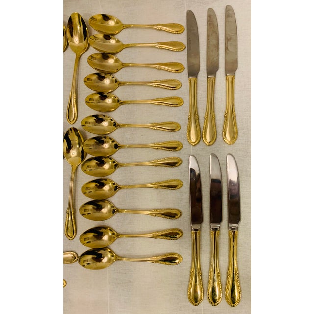 Vintage Farberware Gold Plated Flatware Service for 12 64 Pieces