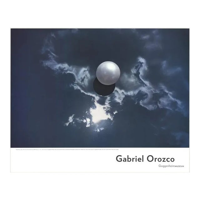 2007 Gabriel Orozco 'Ball on Water' Blue,White USA Offset Lithograph For Sale