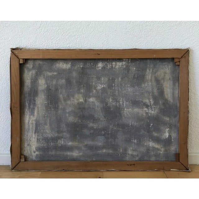 Jean Jacques Boimond, Bouteilles et coupe d'oranges et citron, 1987, Oil on Canvas For Sale - Image 8 of 9