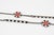 Karl Lagerfeld Gunmetal Long Necklace with Red and Black Enamel For Sale - Image 10 of 13