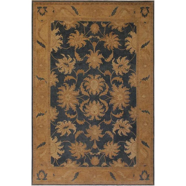 1970s 1970’s Shabby Chic Vintage Ziegler Wool Rug -9'10 X 13'6 For Sale