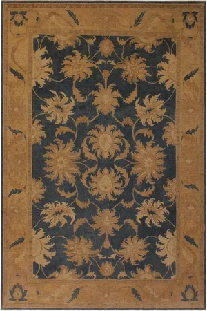 1970s 1970’s Shabby Chic Vintage Ziegler Wool Rug -9'10 X 13'6