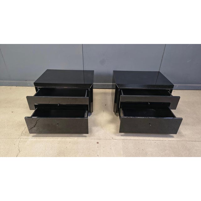 Bedside Cabinets by Interluke, 1970s, Set of 2 For Sale - Image 6 of 11