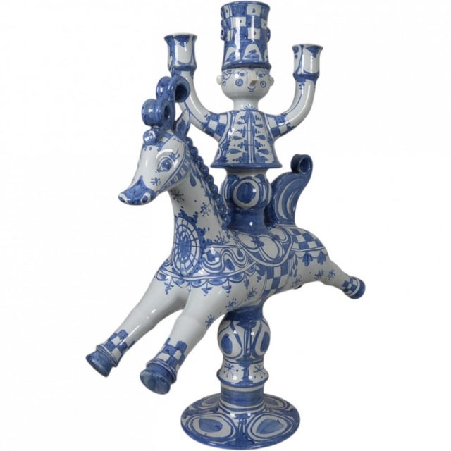 Large Antique Ceramic Candleholder by Bjørn Wiinblad, 1890s For Sale - Image 5 of 5