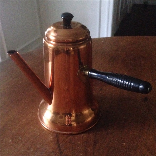Vintage Side Handle Copper Coffee Pot Chairish