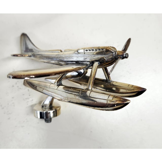 1930s Supermarine S6b Schneider Trophy Sea Plane Hood Ornament by Rolls Royce For Sale - Image 9 of 12