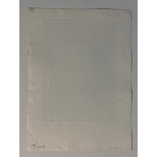 Late 20th Century Dora Szampanier, Etching of destroyed synagogue - Kovel, Ukraine For Sale - Image 5 of 6