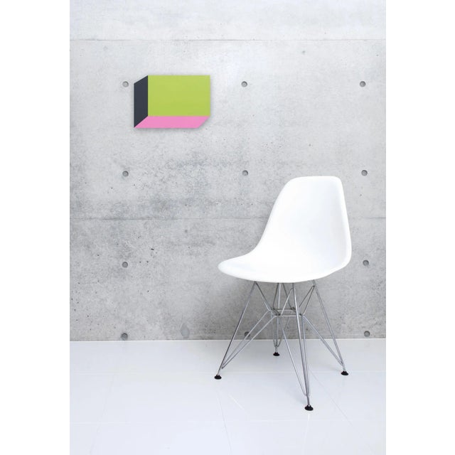 Acrylic on aluminum Edition: Unique, Unframed. Hallard works with the themes of space and geometry, manipulating images...