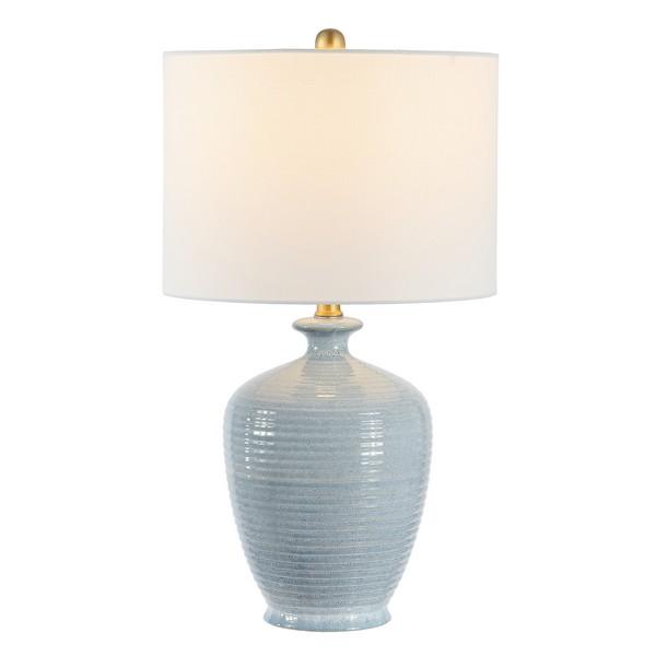 Metal Safavieh Hanron Table Lamp - Blue For Sale - Image 7 of 7