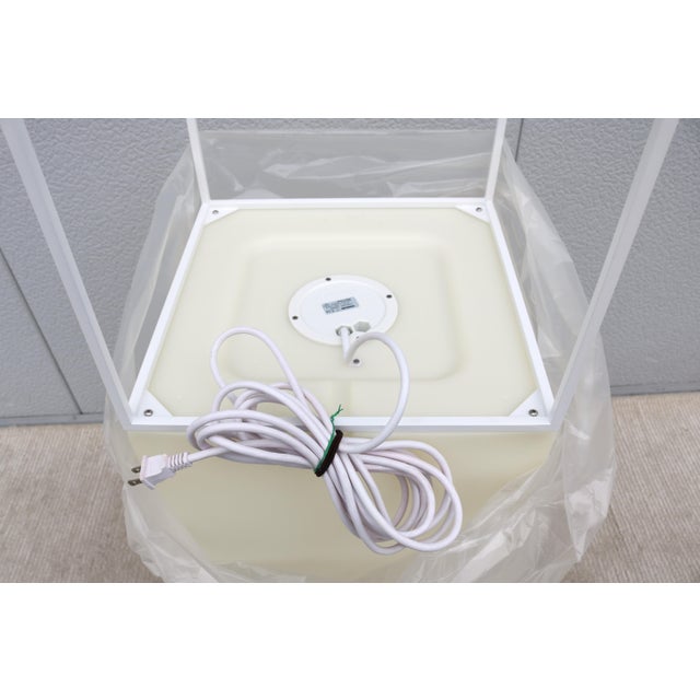 Modern Ramon Esteve for Vondom Vela High Cube White Outdoor Floor Lamp, Spain For Sale - Image 10 of 12