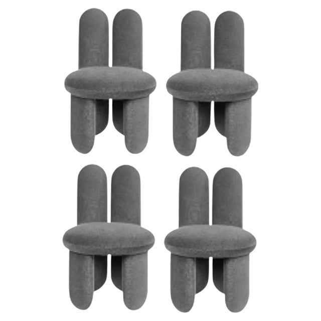 Copper Gentle 133 Glazy Chairs by Royal Stranger, Set of 4 For Sale - Image 8 of 8