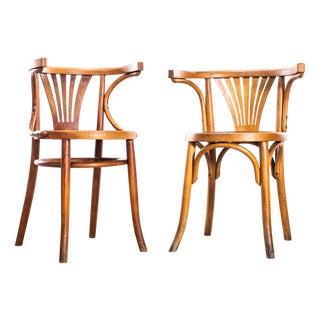 Vintage Bentwood Debrecen Blonde Dining Chairs, 1950s, Set of 2 For Sale