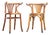 Vintage Bentwood Debrecen Blonde Dining Chairs, 1950s, Set of 2 For Sale