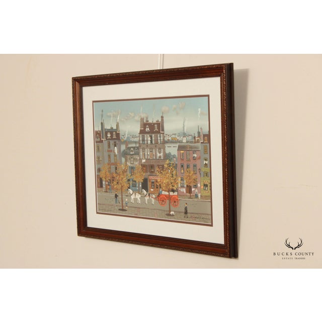 Michel Delacroix 'Marchand de Farine' Framed Numbered Lithograph For Sale - Image 11 of 18