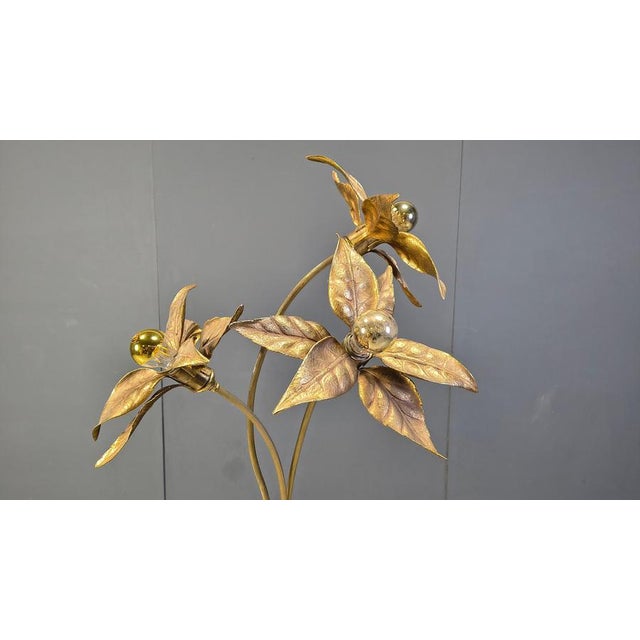 Brown Flower Floor Lamp by Willy Daro, 1970s For Sale - Image 8 of 17