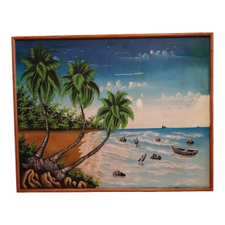Seascape Oil Painting on Canvas Signed by Artist For Sale