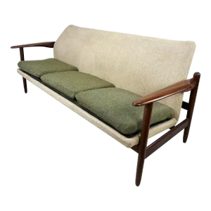 1960’s Sculpted Danish Teak Sofa