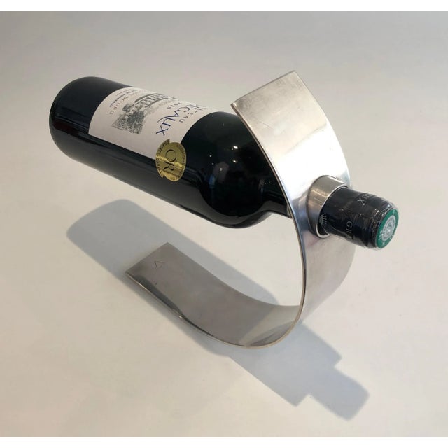 Circa 1970 Design Silverplate Bottle Holder, French, Marked and Numbered For Sale - Image 10 of 13