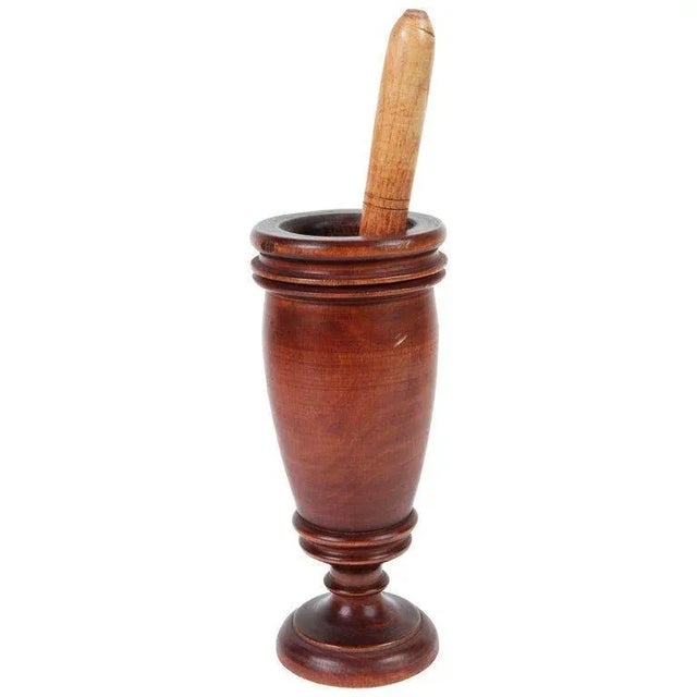 Wood 1920s Wooden Mortar and Pestle, Italy For Sale - Image 7 of 7