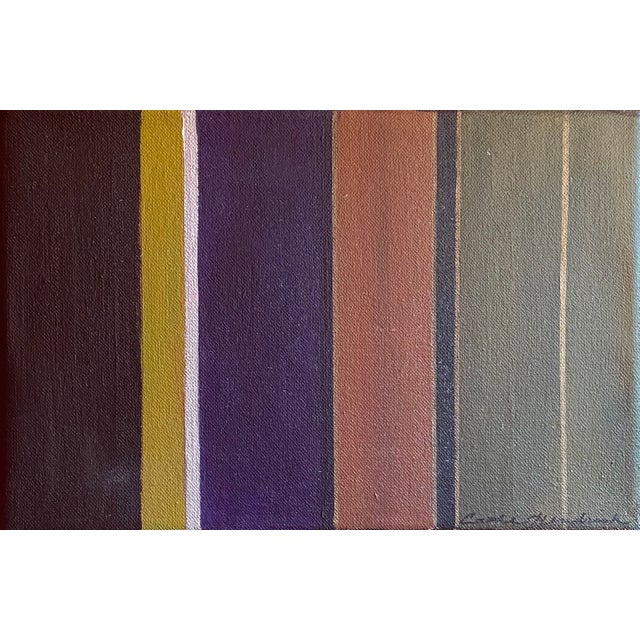 Stripe With Gold, Original Painting by Cathe Hendrick For Sale