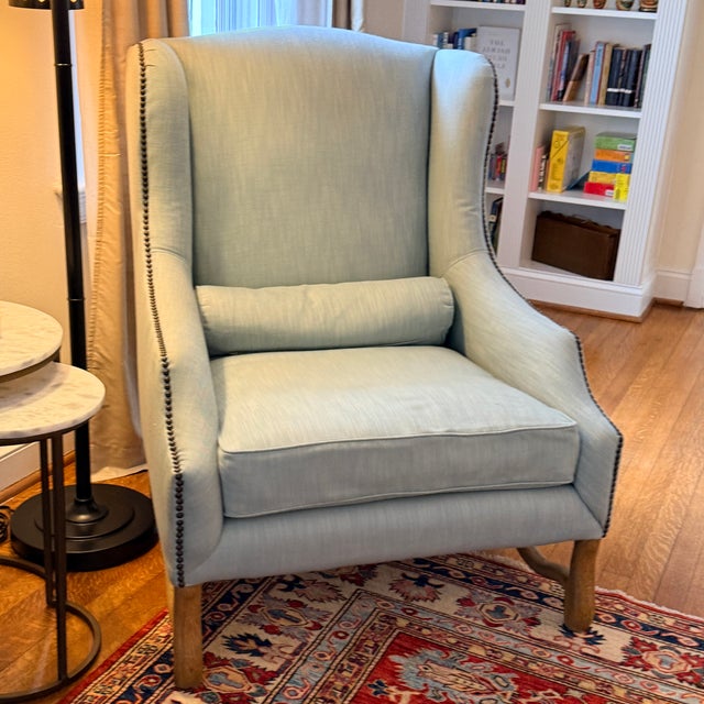 Textile Rh French Baroque Wingback For Sale - Image 7 of 8