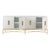 2020s Williams Grasscloth Sideboard - White For Sale - Image 5 of 9