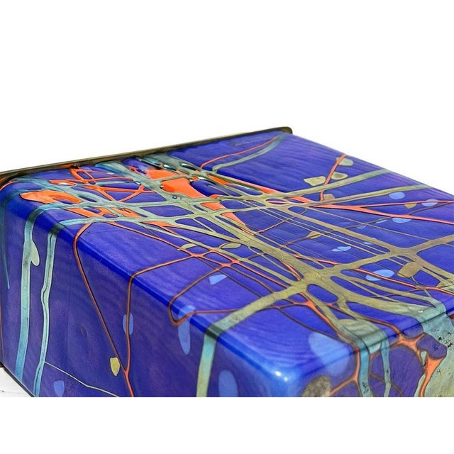 1980s Art Glass Box by Jack Ink, 1980s For Sale - Image 5 of 12