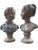 Pair of Vintage Italian White Ceramic Busts of a Boy & Girl, 15" For Sale - Image 4 of 8