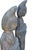 Pair Monumental Antique 48" Solid Stone Chinese Court Lady Figure Statues Tang Style For Sale - Image 14 of 18
