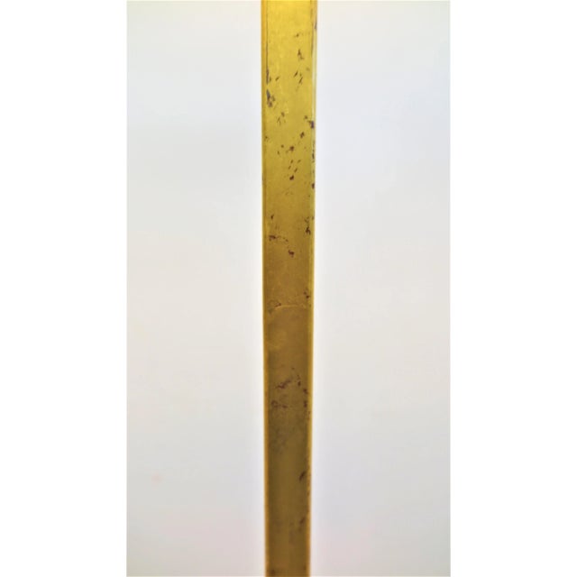 1970s Gilded Floor Lamp Attributed to Albert Hadley For Sale - Image 9 of 11