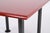 Mid-Century Square Coffee Table with Cardinal Red Top, Italy, 1980s For Sale - Image 6 of 16