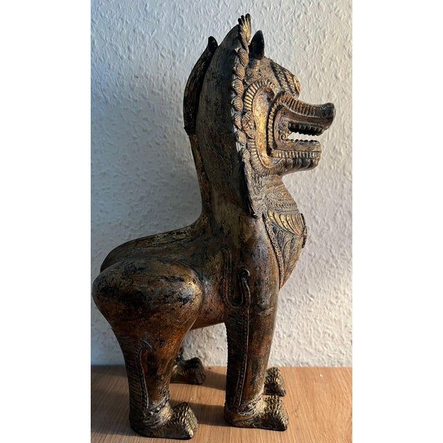 Thai Artist, Lion, 1910, Bronze For Sale - Image 3 of 5