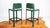 1980s Mid-Century Matteo Grassi Green Saddle Leather Sistina Counter Stools - A Pair For Sale - Image 11 of 16