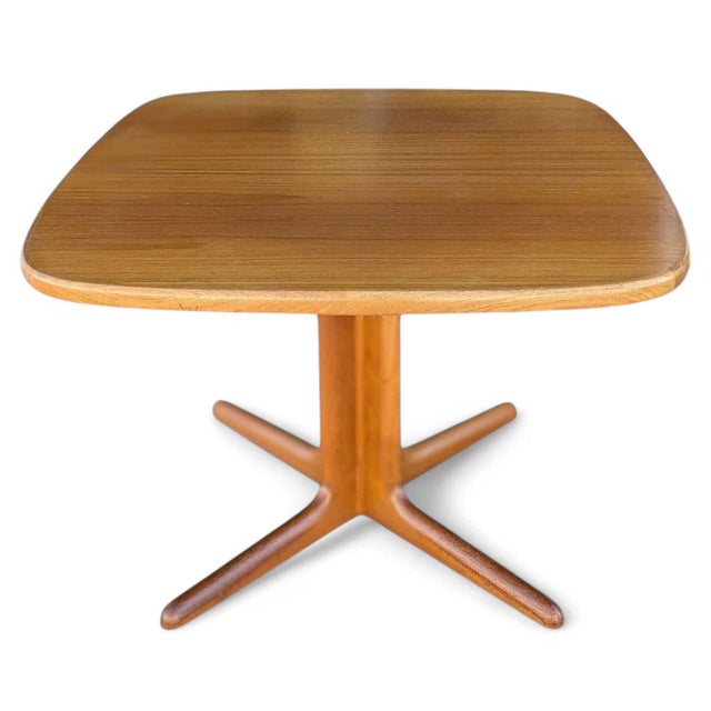 Refinished Scandinavian Modern Teak Square Dining Table, Mid-Century For Sale - Image 18 of 18