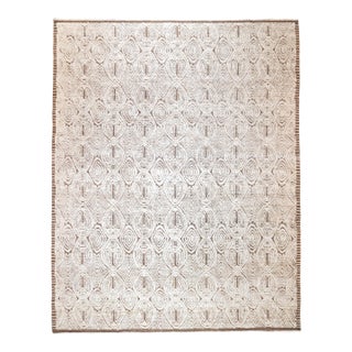 Fine Vintage Turkish Oushak Wool Rug 8'2'' X 10'3'' For Sale