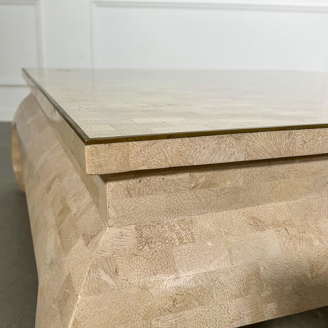 Stone 70's Tessellated Stone Ming Coffee Table For Sale - Image 7 of 7