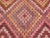 1960s Pink Embroidered Geometric Design Tribal Vintage Kilim - 67"x111" For Sale In Raleigh - Image 6 of 11