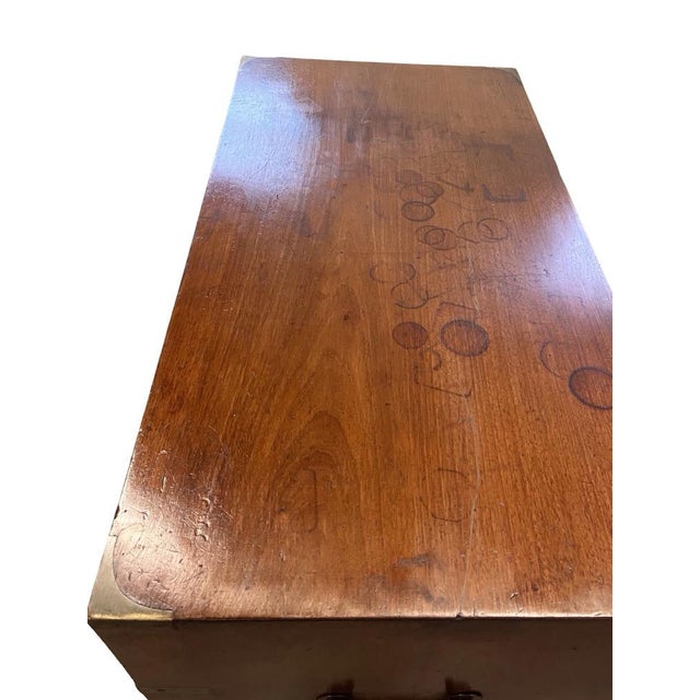 19th Century English Mahogany Campaign Chest For Sale - Image 10 of 13