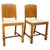 Art Deco British Oak Panel Back Side Chairs, 1930, Set of 2 For Sale - Image 9 of 9