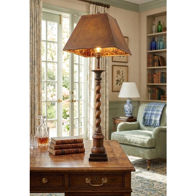 Bring timeless elegance into your home with this stunning vintage Theodore Alexander table lamp, featuring the brand’s...