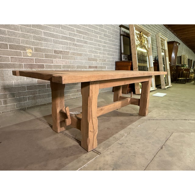 French New French Styled Pine Farm Table For Sale - Image 3 of 4
