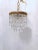 Metal Antique 1920s Italian Bronze Upside Down Layered Chandelier For Sale - Image 7 of 7