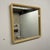 Square Cream Plastic Mirror with Rounded Edges, 1970s-1980s For Sale - Image 4 of 12