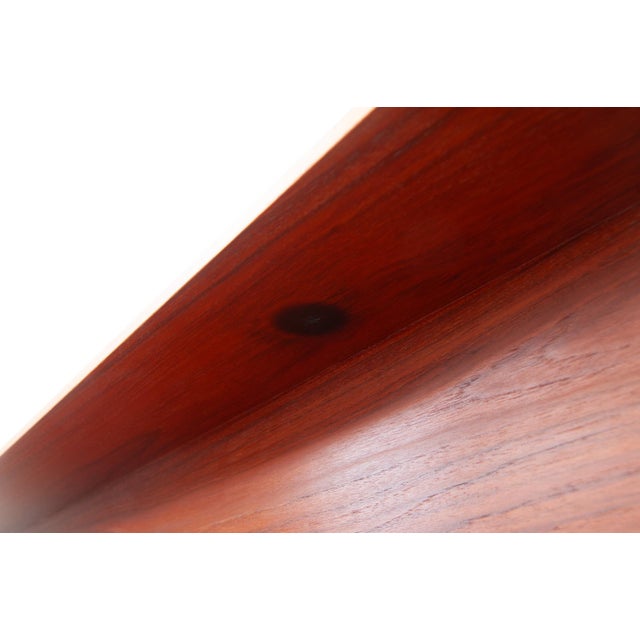 Wall Shelf in Teak by Walter Wirz for Wilhelm Renz, 1960s For Sale - Image 6 of 9