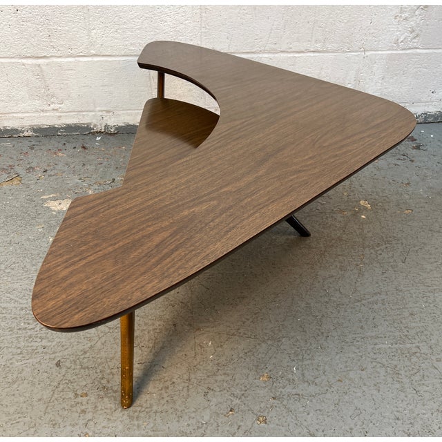 Mid-Century Modern Mid-Century Modern Atomic Boomerang Two-Tier Coffee Table For Sale - Image 3 of 15