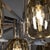 Silver Vintage Italian Chrome and Smoked Glass Chandelier, 1970 For Sale - Image 8 of 17