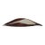 Emil Milan Sculptural Bissilon Mahogany Leaf Shaped Vessel With Ceramic Inlay, 1960s For Sale
