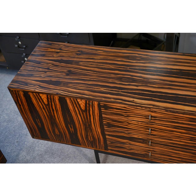 Brown Sideboard in Gabonese Ebony, 1960s For Sale - Image 8 of 14