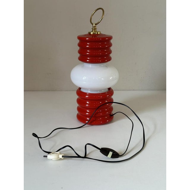Vintage Ceramic Lantern Lamp, 1970s For Sale - Image 14 of 15