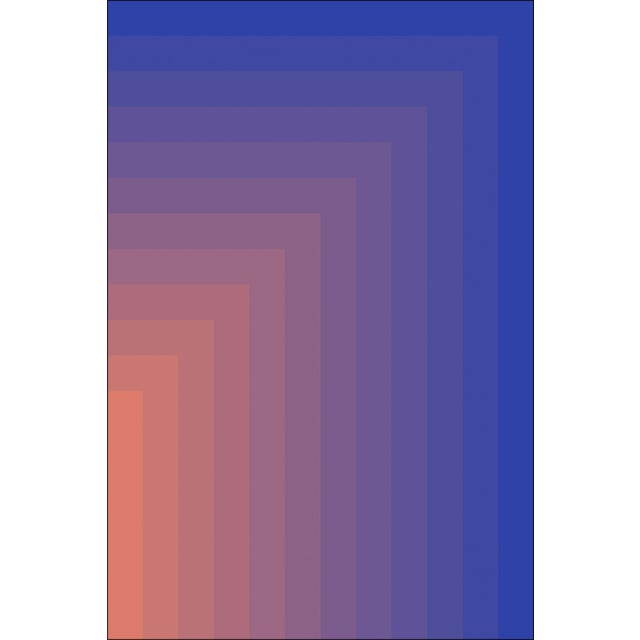 2020s 2026, Abstract Geometric, Bauhaus Triptych, Striped Sunrise, Limited Edition Giclée Print on Watercolor Paper by Cyd Fontaine For Sale - Image 5 of 11